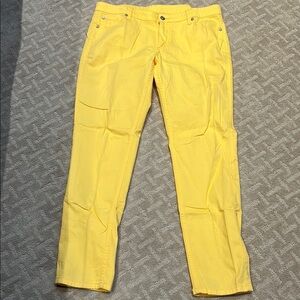 Woman’s Bisou Bisou Yellow Jeans, Size 12